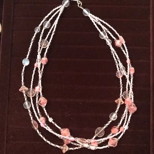 Beaded Neckline Length Necklace